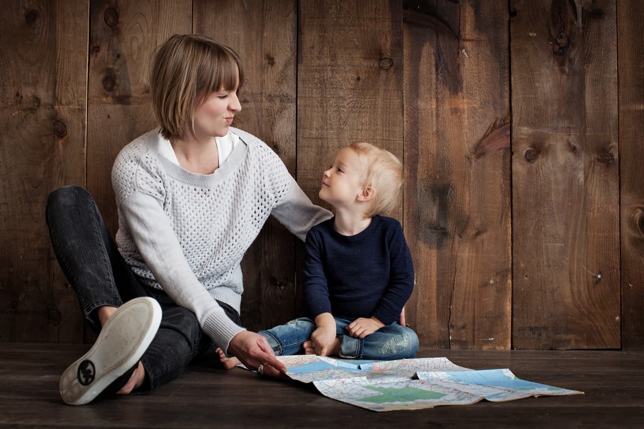 A mother with custody of her child.